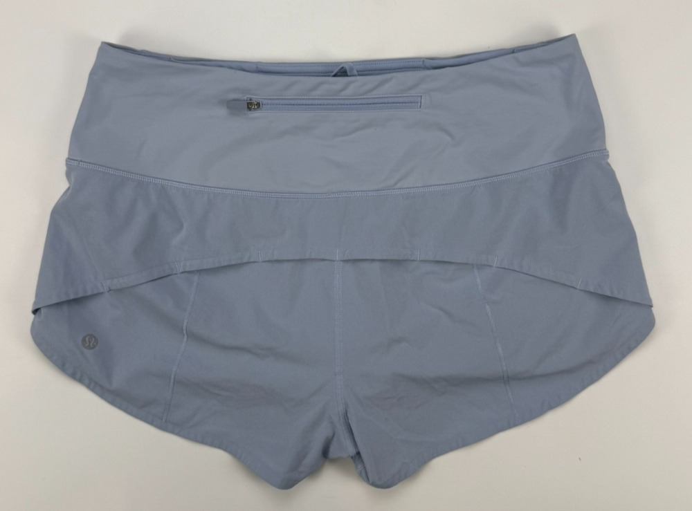 Lululemon Speed Up High Rise Shorts 2.5" Women’s 8 Blue Linen LW7BEXS